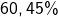 60,45\%