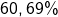 60,69\%