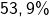 53,9\%