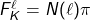Rendered by QuickLaTeX.com F_K^\ell = N(\ell)\pi