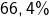 66,4\%